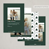 "New Year House" - Holiday Cards in Pine Tree by Ashlee Townsend - Back of Card Options
