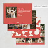 "New Year View" - Holiday Cards in Melon by Carrie ONeal - Back of Card Options