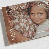 "New Year View" - Holiday Cards in Melon by Carrie ONeal - Detail