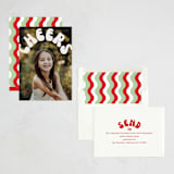 "Bubbly Cheers" - Holiday Cards in Latte by Baumbirdy - Assembled