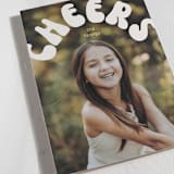 "Bubbly Cheers" - Holiday Cards in Latte by Baumbirdy - Detail