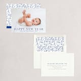 "Happiness" - Holiday Cards in French Navy by Angela Thompson - Assembled