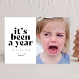 "It's been a year" - Holiday Cards in Ink by Owl and Toad - Front