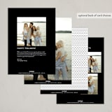 "Toppled" - Holiday Cards in Ice by Pixel and Hank - Back of Card Options