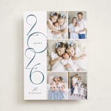 "Stacked Gallery" - Holiday Cards in Cerulean by Jessica Williams - Front