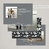 "Violet " - Holiday Cards in Snow by Deynaaz Daraei - Back of Card Options