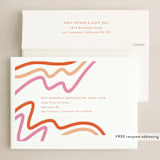 "Squiggles" - Holiday Cards in Cranberry by Jen Owens - FREE Recipient Addressing
