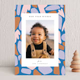 "Pebbled" - Holiday Cards in Twilight by Corinne Malesic - Front