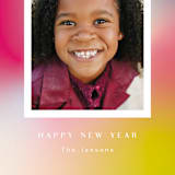 "Glowy new year" - Holiday Cards in Gumdrop by Yaling Hou Suzuki - Detail