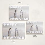 "Modern Type" - Holiday Cards in Cloud by Angela Thompson - Formats Available