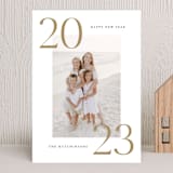 "Foil Year" - Holiday Cards in Golden by Vanessa Doyle - Front