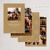 "Foil Year" - Holiday Cards in Golden by Vanessa Doyle - Back of Card Options