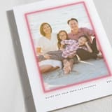 "Neon Frame" - Holiday Cards in Cherry by Liz Conley - Detail