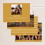 "yearly cheers" - Holiday Cards in Golden by Kasia Labocki - Back of Card Options