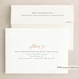 "Chalk Lettering" - Holiday Cards in Blush by Adelyn T. - FREE Recipient Addressing