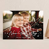 "New year Joy" - Holiday Cards in Starlight by Leah Ragain - Front