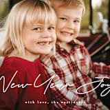 "New year Joy" - Holiday Cards in Starlight by Leah Ragain - Detail