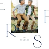 "Statement Cheers" - Holiday Cards in Navy by Hooray Creative - Detail