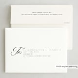 "Serenity" - Holiday Cards in Ebony by Charter Oaks Creative - FREE Recipient Addressing