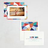 "Bright Border" - Holiday Cards in Tangerine by Hooray Creative - Assembled