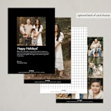 "Modern NY" - Holiday Cards in Snow by Holly Rose - Back of Card Options