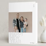 "Modern NY" - Holiday Cards in Snow by Holly Rose - Folded Card