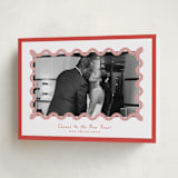 "Party Squiggle" - Holiday Cards in Candy Cane by Blustery August - Folded Card