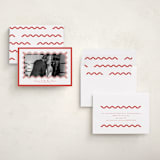 "Party Squiggle" - Holiday Cards in Candy Cane by Blustery August - Assembled