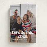 "Let's do this" - Holiday Cards in Snow by Lea Delaveris - Folded Card