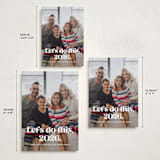 "Let's do this" - Holiday Cards in Snow by Lea Delaveris - Formats Available