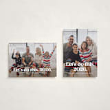 "Let's do this" - Holiday Cards in Snow by Lea Delaveris - Photo Orientation Options