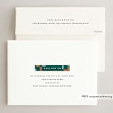 "Scallop Form" - Holiday Cards in Forest by Amy Kross - FREE Recipient Addressing