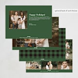 "New Mr. and Mrs." - Holiday Cards in Ebony by Andrea Cernin - Back of Card Options