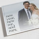 "New Mr. and Mrs." - Holiday Cards in Ebony by Andrea Cernin - Detail