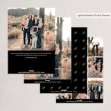 "headline" - Holiday Cards in Midnight by Danie Romrell - Back of Card Options