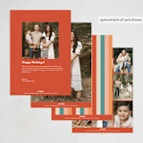 "Twirl" - Holiday Cards in Coastal by Corinne Malesic - Back of Card