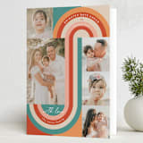 "Twirl" - Holiday Cards in Coastal by Corinne Malesic - Folded Card