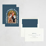 "Overarching" - Holiday Cards in Lake by Stacey Meacham - Assembled