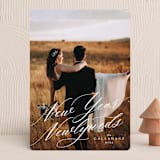 "New Year Newlyweds" - Holiday Cards in Diamond by Ella Weaver - Front