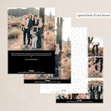 "New Year Newlyweds" - Holiday Cards in Diamond by Ella Weaver - Back of Card Options