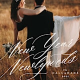 "New Year Newlyweds" - Holiday Cards in Diamond by Ella Weaver - Detail