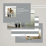 "Glamour" - Holiday Cards in Snow by Nicoletta Savod - Back of Card Options