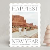 "Modern Editorial" - Holiday Cards in Licorice by Ekko Studio - Front