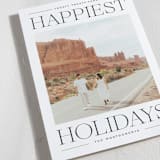 "Modern Editorial" - Holiday Cards in Licorice by Ekko Studio - Detail