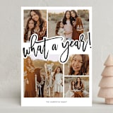 "What A Year!" - Holiday Cards in Ink by Beth Schneider - Front