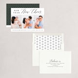 "new cheer" - Holiday Cards in Charcoal by Susan Asbill - Assembled