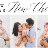 "new cheer" - Holiday Cards in Charcoal by Susan Asbill - Close-Up