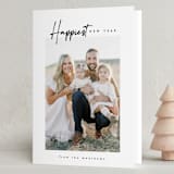 "happiest times" - Holiday Cards in Snow by Carolyn Nicks - Folded Card