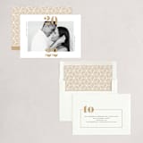 "twenty-twenty-one" - Holiday Cards in Brushed Brass by Erin Deegan - Assembled