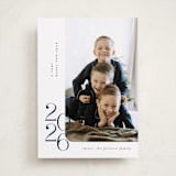 "Minimalist New Year" - Holiday Cards in Navy by Ana de Sousa - Front